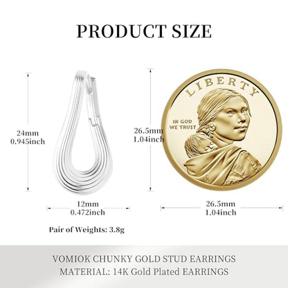 Gold Silver Huggie Hoop Earrings for Women 18K Gold & Sterling Silver Plated Cubic Zirconia Hoop Earrings Double Small Huggie Earring Lightweight Hypoallergenic Trendy Jewelry Gift - color: 03-Minimalist Silver