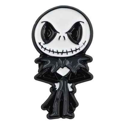 Cartoon Movie Character Enamel Pins for Backpacks Bags Hats Clothes Accessories Women Enamel Lapel Badge Pins Brooch Set - color: The Nightmare Before Christmas