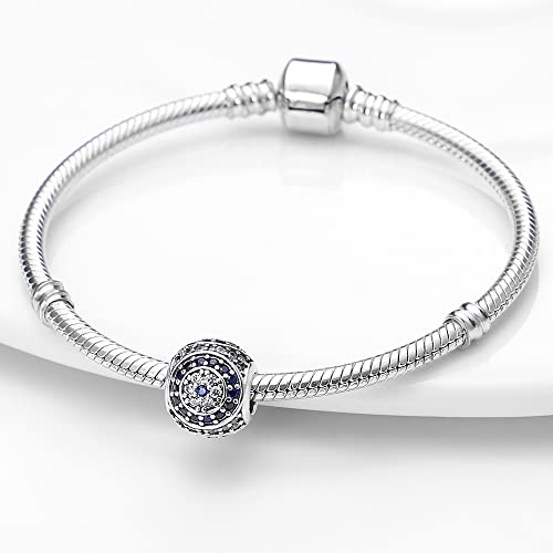 Pandach 925 Sterling Silver Charms for Bracelet&Necklace Dangle Pendant Bead with 5A Cubic Zirconia Stones,Jewelry Beads Gifts for Women - style: Devils Eye Series Charms