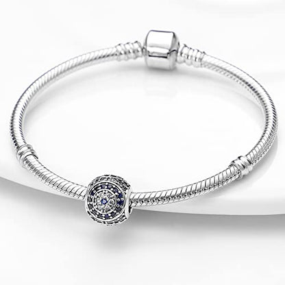 Pandach 925 Sterling Silver Charms for Bracelet&Necklace Dangle Pendant Bead with 5A Cubic Zirconia Stones,Jewelry Beads Gifts for Women - style: Devils Eye Series Charms