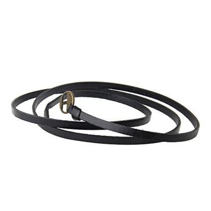 GelConnie Punk Leather Cuff Bracelet Adjustable Straps Wrap Bracelets Arm Armor Cuff Gothic Leather Wristbands for Men, Women - color: Multilayer Bracelet-Black