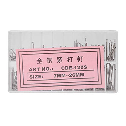 Tiiyee Watch Split Pin, Tube Friction Strap Pressure Bars Pins Rivet Ends | Watch Repair Kit Pins Rivet Ends Watchband Link Cotter Tools for Watchmaker Band Clasp Straps Buckles Repair Shop Replacement