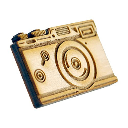 PinMart's Trendy Wood Pins - style: Classic Camera