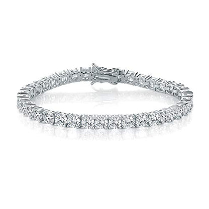 Tennis Bracelet for Women 3mm Cubic Zirconia 18K White Gold/Yellow Gold Plated - color: White Gold, size: 3mm