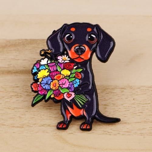 8PCS Cute Dachshund Pins Set – Adorable Sausage Dog Enamel Lapel Pins for Pet Lovers – Kawaii Dog Brooches for Jackets, Bags, Hats – Perfect Gifts for WienerDog Fans & Animal Enthusiasts