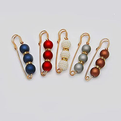 Fashion Pearl Brooch, Sweater Shawl Pearl Pin, Elegant and Fashionable | Enhance your Temperament, Suitable for a Variety of Occasions to Wear, Mixed color - color: Mixed color