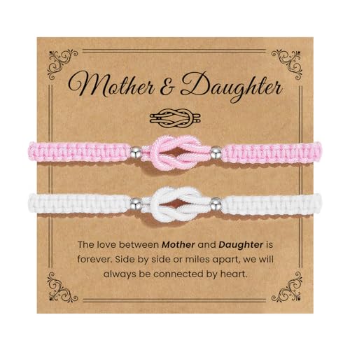 Matching Heart Bracelets for Mommy and Me Adjustable Hearts Charm Chain Bracelet Matching Mother Daughter Bracelets Set for 2 Birthday Mothers Day Gifts - color: A3:mother daughter bracelets
