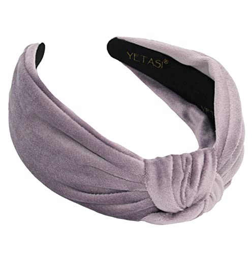 Purple Velvet Headband for Women, Trendy & Non-Slip Hairband, Comfortable Material, One Size Fits All, 1 Count - color: Purple