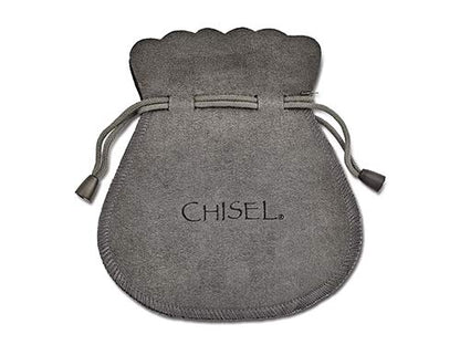 Chisel Stainless Steel Textured Hollow Slip-on Bangle