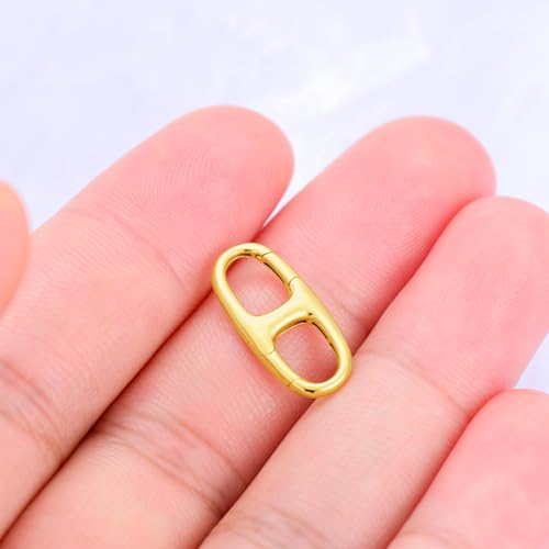 925 Sterling Silver Double Opening Lobster Clasp, Necklace Bracelet Anklet Jewelry Extender Clasp for DIY Jewelry Making (Style 6-Rose) - style: style 6-rose