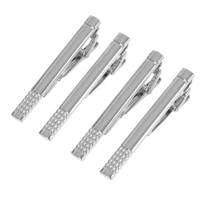 4 Pcs Stainless Steel Tie Clips for Men Classic Tie Bar Clip for Formal Business Wedding Party Fathers Day Gift - style: Class3