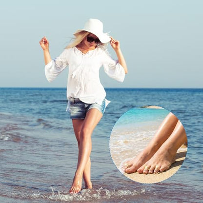 JJUNW 6PCS Toe Rings for Women, Adjustable Band Ring Beach Foot Jewelry Set | Summer Non Tarnish Toe-Rings Open Flower CZ Toe Ring Set Beach Foot Jewelry