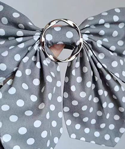 BetterJonny 10 Pcs Silk Scarf Ring Clip, T-Shirt Tie Ring Clips for Women, Fashion Circle Metal Scarf Ring and Slide Tshirt Twist Knot Clip Buckle Clothing Ring Wrap Holder