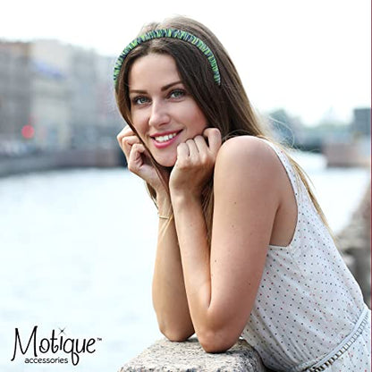 Padded Headband for Women for Women (Green Stripe) - color: Striped Green