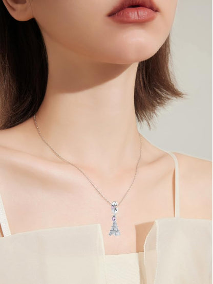 GMXLin Vacation Love to Travel Charms for Bracelets Holiday Paris Eiffel Tower Charm for Mom SIster Best Friend