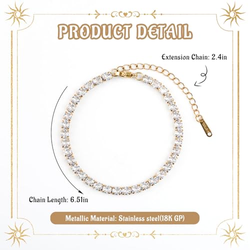 Bracelet Bangle Set, 4pcs Stackable Four Leaf Gold Bracelet Set for Wife Mom Girlfriend - color: Gold (K2)