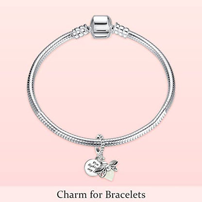 MITSOKU 925 Sterling Silver Charms for Bracelets Necklaces Animal prototype Pendant Safety Chain Dangle Pendants Beads Christmas Day Charms Jewelry Gift for Women - style: Glow in the Dark