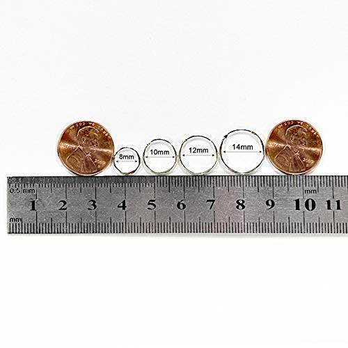 EPIRORA Silver Hoop Earrings- Cartilage Endless Small Hoop Earrings Set for Women Men, 3 Pairs of Hypoallergenic 925 Sterling Silver Tragus Earrings Nose Lip Rings - color: 3 Pairs(10mm*3)