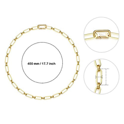 FRUMOS Dainty Layered Choker Necklace 18k gold Plated Y Pendant Commemorative coin Necklace Multilayer Bar Disc Necklace Adjustable Layering Choker Necklaces fashion jewelry for Women Girls - color: Pin-and-loop necklace
