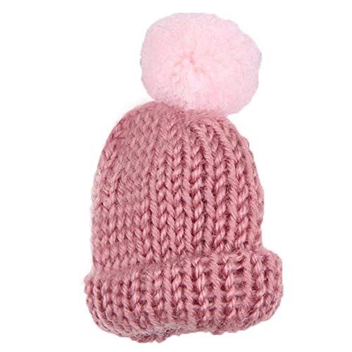 Premium Handmade Enamel Lapel Pin Brooch Badge - color: Dusty Pink/Pink Pom Beanie, size: 1 Pin