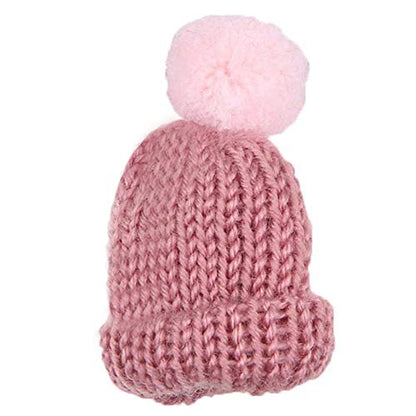 Premium Handmade Enamel Lapel Pin Brooch Badge - color: Dusty Pink/Pink Pom Beanie, size: 1 Pin