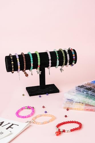 REVKI 72 Colors 6mm Glass Beads for Jewelry Making,3000PCS+ Round Crystal Glass Beads Bracelet Making Kit with Accessories, Bead Starter Kit Crafts Gifts Set Suitable for Teen Adults
