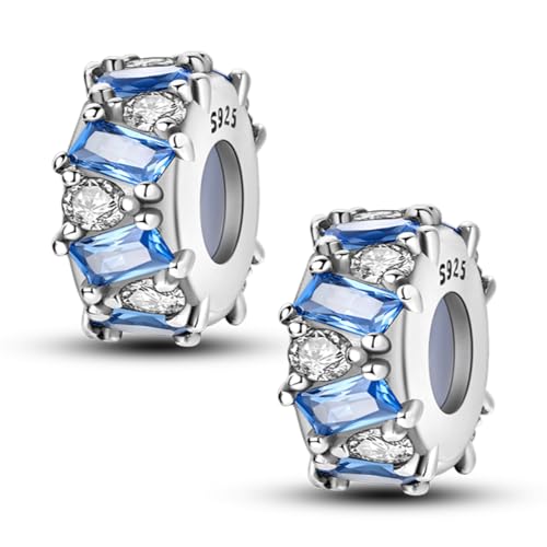 Pandach 925 sterling silver Clip Spacer Charm for Bracelet Clip Lock Stopper Bead Spacer European Openable Beads 2Pcs - style: 2-KJC1145