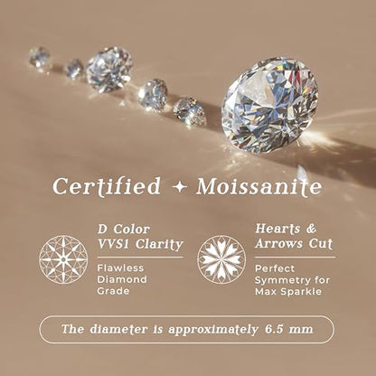 ARINZA Moissanite Necklace for Women, 1 Ct 925 Sterling Silver Dancing Stone Pendant, 18+2 Inch Chain, Valentine’s Day Christmas Gift for Her, Wife, Mom, Anniversary, Birthday - color: 5 Sparkle Horseshoe