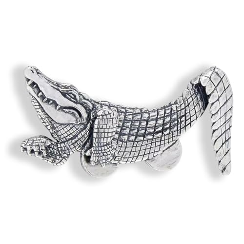 Alligator Octopus Pocket Brooch for Men Vintage Suit Pocket Animal Unisex Brooches Clothes Accessories for Wedding Birthday - style: Alligator