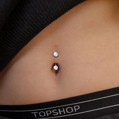 14G Small Belly Button Rings for Women 316L Stainless Steel | Tiny Internally Threaded Navel Rings, Rook Piercing Jewelry, Eyebrow Rings, Hypoallergenic Curved Barbells, 6-16MM, 5PCS - color: 14G/6MM Bar/Silver