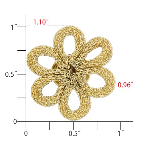 18K Gold Tone lapel Pins Brooch for Men Suit, Metal Flower Brooch Pins for Women, Mens Suit Accessories on Wedding Birthday Anniversary Father's Day. - color: Rope knot