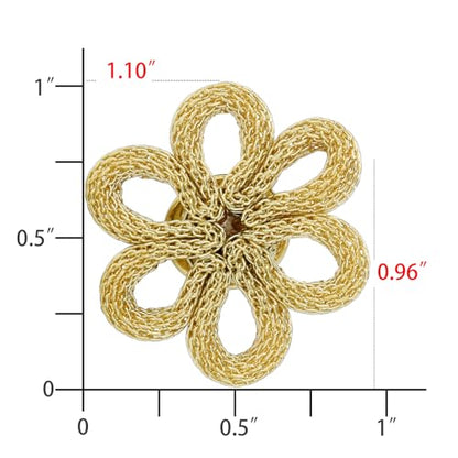 18K Gold Tone lapel Pins Brooch for Men Suit, Metal Flower Brooch Pins for Women, Mens Suit Accessories on Wedding Birthday Anniversary Father's Day. - color: Rope knot