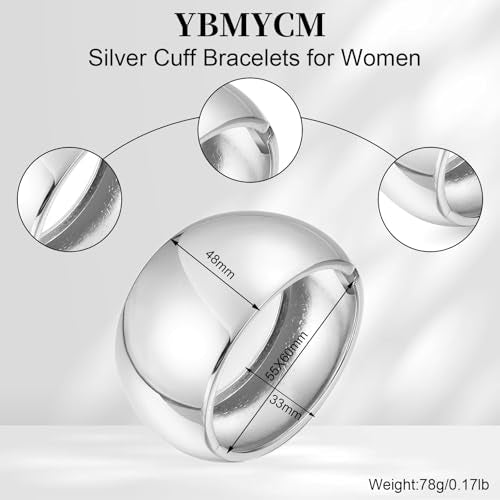YMBYCM Gold Chunky Bangle Bracelets for Women | Trendy Wide Chunky Cuff Bracelets Wrap Bracelet Fashion Jewelry Accessories - color: C-G3