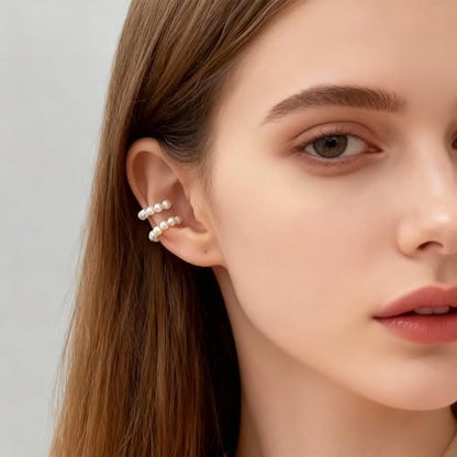 Ear Cuff Earrings for Women Chunky Ear Cuffs Non Piercing | Clip on cartilage earrings helix fake earrings jewelry trendy stuff christmas gift stocking stuffers - color: C