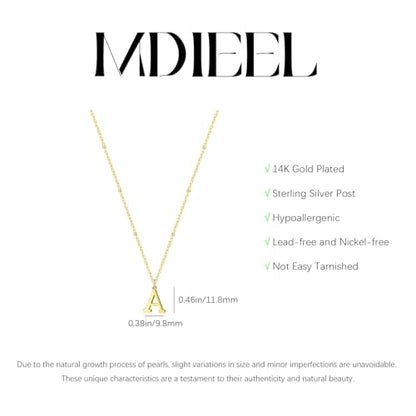 Initial Necklaces for Women Dainty 14k Gold Plated A-Z Letter Pendant Name Necklaces Cute Charm Choker Fashion Accessories Non Tarnish Trendy Jewelry Gift - color: Gold, style: E