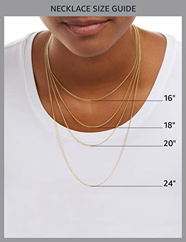 Amazon Essentials 14K Gold Plated Paperclip Chain Necklace - color: Yellow Gold, size: 24"