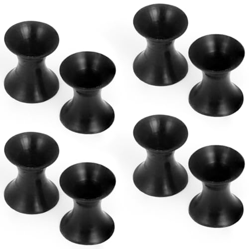 10G-50mm Thin Black Silicone Ear Gauges Tunnels Rubber Ear Plugs Gauges Double Flared Flexible Tunnel Earrings for Women Men - color: 8G = 3mm