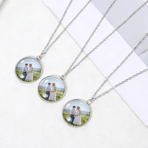 30 Pcs 25mm Stainless Steel Round Blank Bezel Pendant Trays, Cabochon Settings Base for Jewelry Making, DIY Findings, Charms - Silver