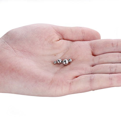Threaded 316L Steel Replacement Balls Piercing Parts for Body Jewelry 14G 16G Barbell - style: 10pcs 16G 2mm