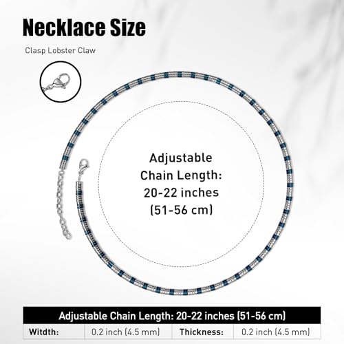 Stainless Steel Chain Necklaces,Rolo Chain Necklace for Men Women,Unique Fashion and Charm Jewelry, Silver Tone Chain,Stainless Steel Adjustable Link, Gifts for Friends/Husband/Dad - style: 1492