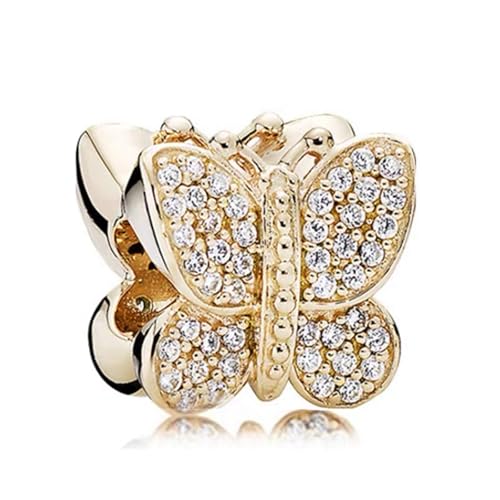 925 Sterling Silver Charms fits Bracelets and Necklace Pendant Bead Charms Jewelry Gift for Women Family Friends - style: Butterfly Charm