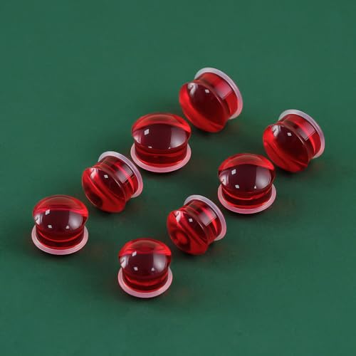 Precise Dimensions Set Color Acrylic O-Ring Ear Plugs Tunnels Gauges Stretcher Piercings Kit - color: Red, size: 15-18mm