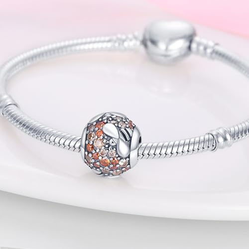 HappyStar 925 Sterling Silver Animal Dogs Charms Pendants fit Pandora Bracelets Necklaces Flowers Sports Travel Charms for Bracelets Women Jrwelry Gifts(with one Spacer Bead Charms) - style: Beehive bead