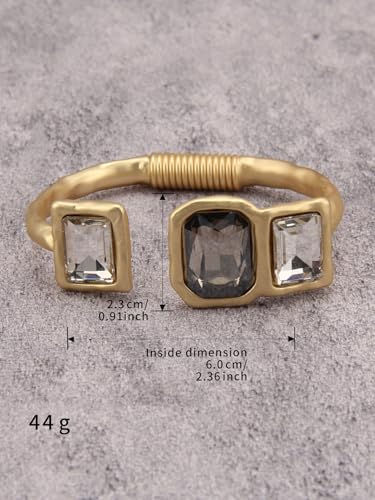 Chunky Bangle Bracelets for Women Cuff Bracelet Thick Gold Bangles Open Wide Arm Cuffs Bracelets Boho Jewelry - style: Arm Bracelets
