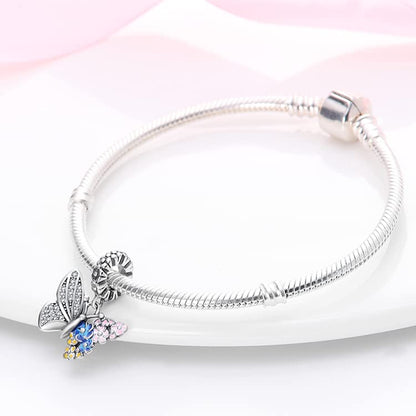 925 Sterling Silver Charms for Bracelets and Necklaces Beads Charms Jewelry Gift for Women - color: Butterfly Charm