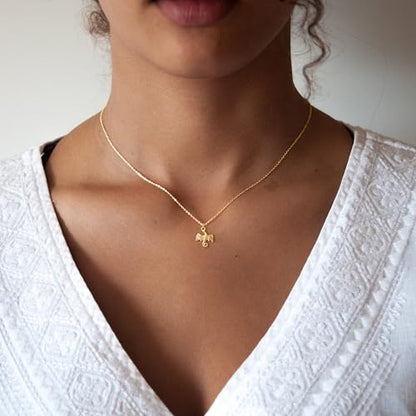 LLWOM Gold Necklace for Women-14k Gold Plated Infinity Necklace Star Of David Necklace Evil Eye Cross Pendants Heart Dainty Gold Necklace For Women - color: Gold-Dragon-1