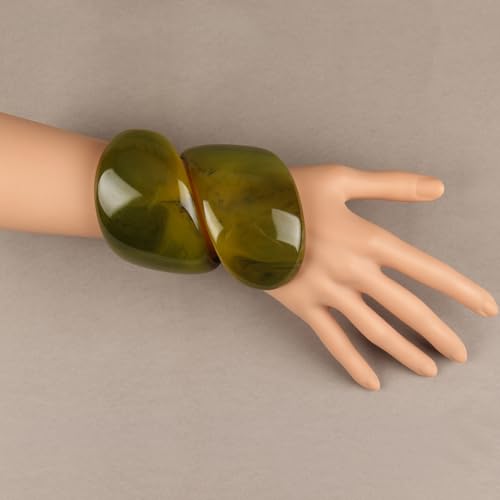 Chunky Bangle Bracelets for Women Cuff Bracelet Thick Gold Bangles Open Wide Arm Cuffs Bracelets Boho Jewelry - style: Cuff Bangle Bracelet