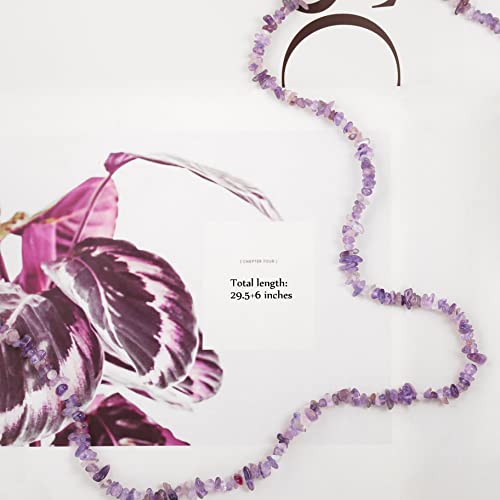 Adjustable 18k Gold Plated Waist Chain, Beach Bikini Body Chain, Handmade Boho Belly Chain - color: O.amethyst