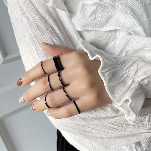 Knuckle Rings Set for Women,Simple Smooth Finger Stackable Rings Set Vintage Joint Finger Rings Vintage Midi Rings Festival