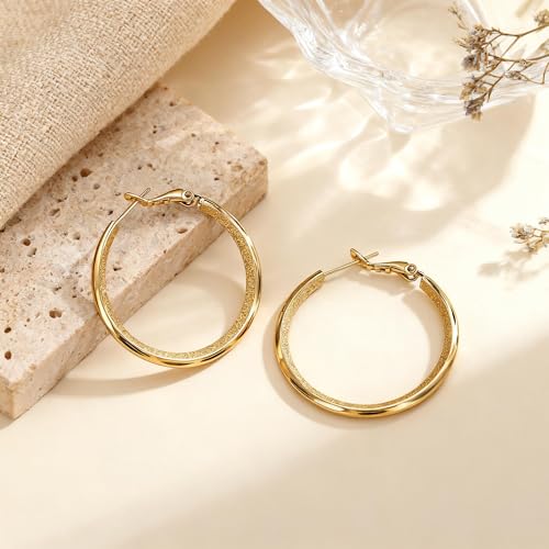 Shiny Gold Butterfly Earrings for Women | 14K Real Gold Plated Butterfly Earrings for Women, Dainty & Trendy Butterfly Stud Earrings for Fashion Jewelry Gifts - color: AZ46